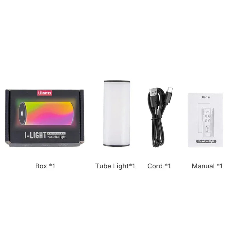 Ulanzi i-Light Belysning LED för foto / video - RGB - 2000mAh internt batteri - Magnet - 200lm - Action King