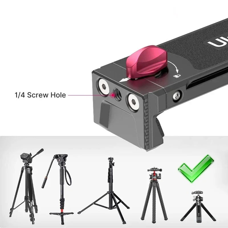 Ulanzi U-Pad III Tablet Clamp Fäste - hållare Padda till 1/4" skruv - Aluminium - Action King