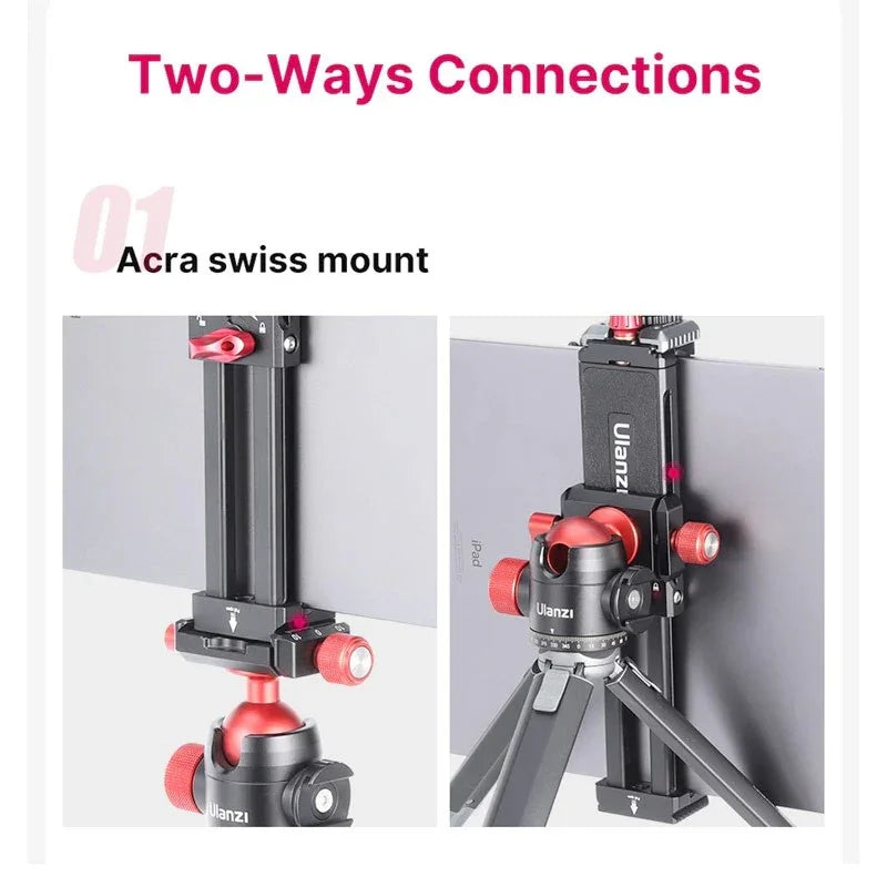 Ulanzi U-Pad III Tablet Clamp Fäste - hållare Padda till 1/4" skruv - Aluminium - Action King