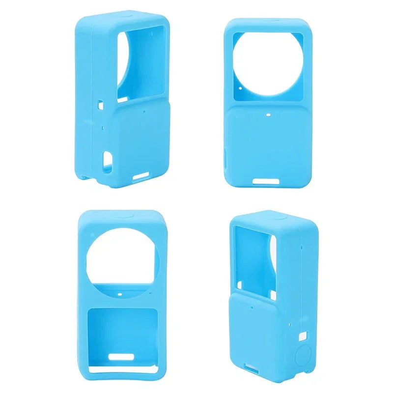 Telesin Silikonskal / fodral till DJI Action 2 med tillbehör - Blå - Action King