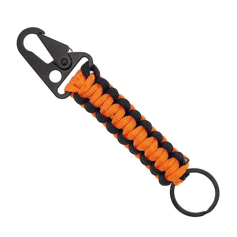 Nyckelband Paracord - Svart/Orange - Action King