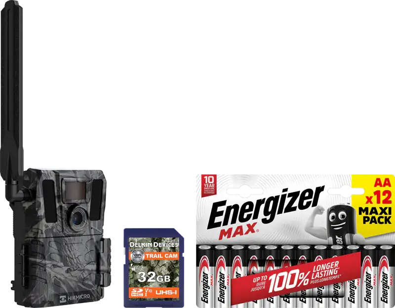 KIT Hikmicro Trailcamera M15, 32G SD, 12st Max AA