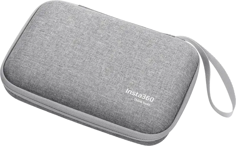 Insta360 Ace Pro 2 väska: Svart, robust skyddsfodral som passar Insta360 Ace Pro 2, med plats för tillbehör.