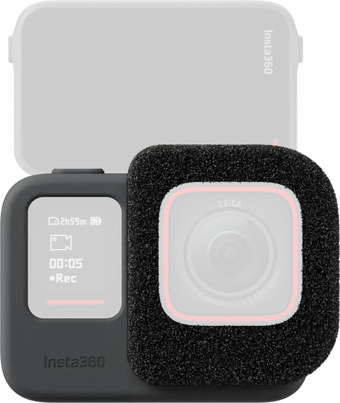 Insta360 Ace Pro vindmuff: Minskar vindbrus för klarare ljudinspelningar med din Insta360 Ace Pro kamera.