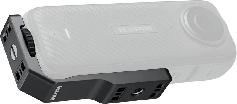 Insta360 X4 Vertikalfäste för flexibel filmning, en innovativ hållare för actionkameran.