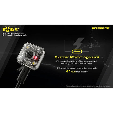 Nitecore NU05 V2 Headlamp Mate - 40lm