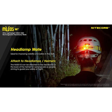 Nitecore NU05 V2 Headlamp Mate - 40lm
