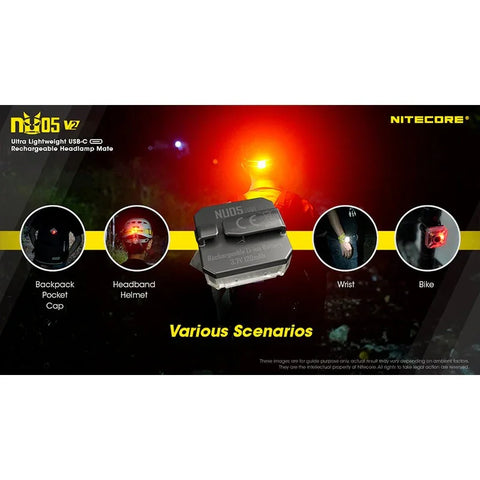 Nitecore NU05 V2 Headlamp Mate - 40lm