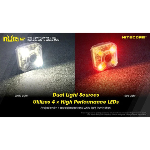 Nitecore NU05 V2 Headlamp Mate - 40lm