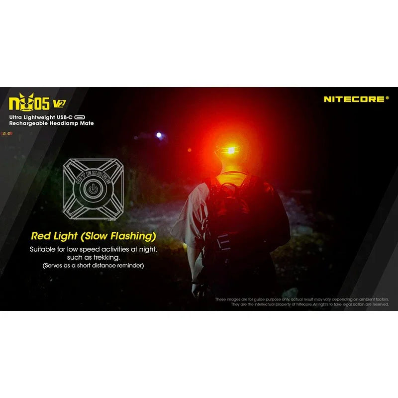 Nitecore NU05 V2 Headlamp Mate - 40lm - Action King