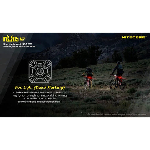 Nitecore NU05 V2 Headlamp Mate - 40lm