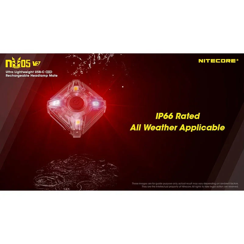 Nitecore NU05 V2 Headlamp Mate - 40lm - Action King
