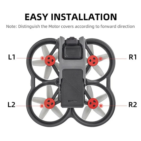 Motorskydd / kåpa till DJI Avata - Aluminium - Svart