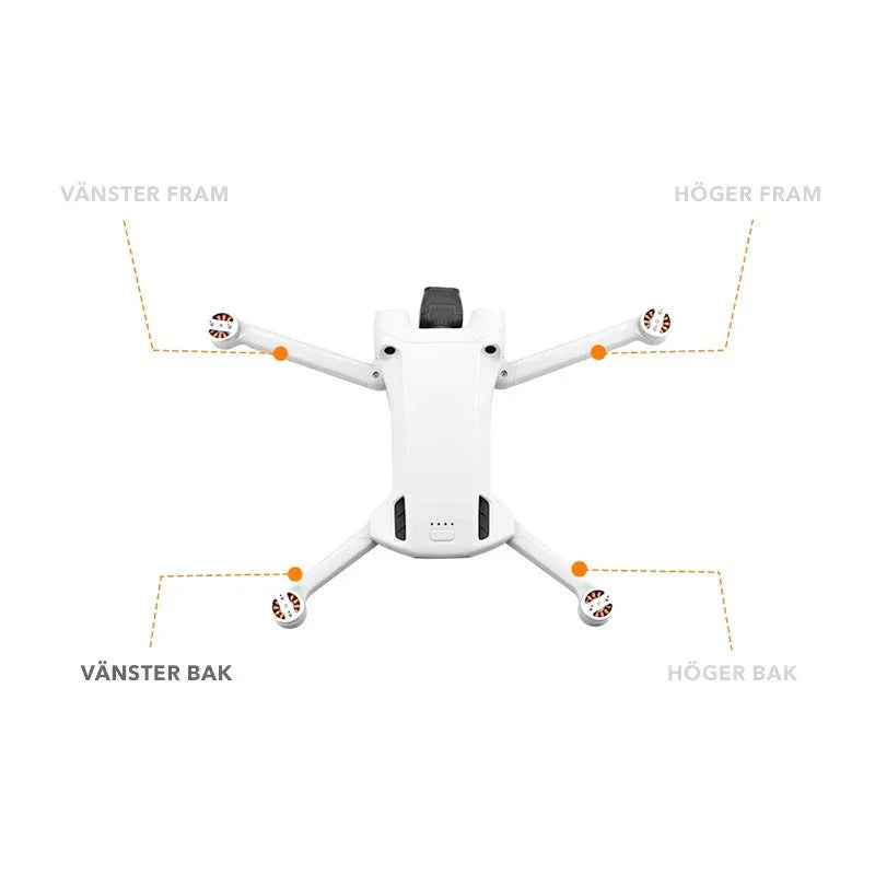 Axel till DJI Mini 3 Pro / Mini 3 för motorarm - Bak Vänster - Action King