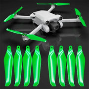 Master Airscrew - DJI Mini 3 Pro / 4 Pro Stealth Upgrade Propellers - Propeller till DJI Mini 3 Pro / 4 Pro - Grön - Kit 4-Pack - Action King