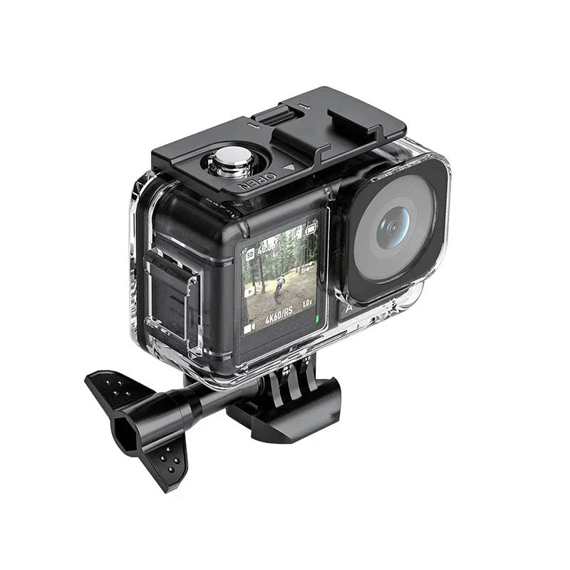 Vattentätt skal till DJI Osmo Action 5 Pro / 4 / 3 med dubbla tillbehörshållare - Action King