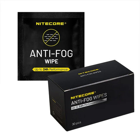Nitecore Anti-Fog Wipes - Våtservetter / Rengöring mot imma - 30-pack