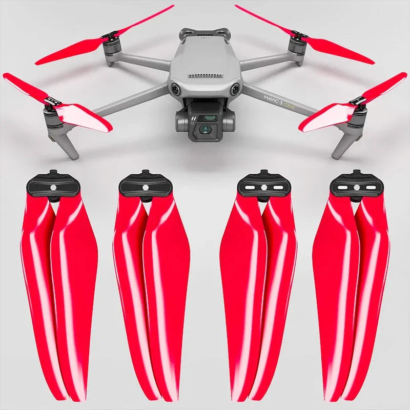 Master Airscrew - DJI Mavic 3 Stealth Upgrade Propellers - Propeller till DJI Mavic 3 - Röd - Kit 4-Pack - Action King