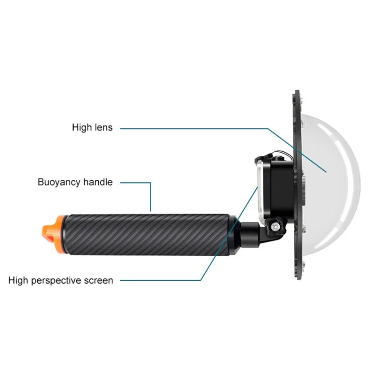 Dome Port 6" till DJI Osmo Action 5 Pro/4/3 - Kit - Action King