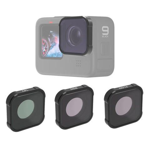 JSR KB Series CPL+ND8+ND16 Lens Filter for GoPro HERO13 Black /12 Black /11 Black /10 Black /9 Black - Action King