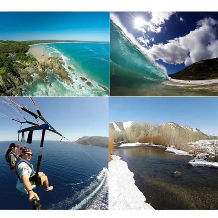 For GoPro HERO5 Sport Action Camera Proffesional 52mm Lens Filter(CPL + UV + ND8 + ND2 + Star 8 + Red + Yellow + FLD / Purple) & Waterproof Housing Case Adapter Ring - Action King