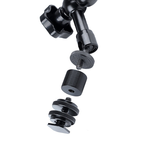 Magic Arm Dubbel 360° Kulled + Klämma - 11" - Aluminium - Kit