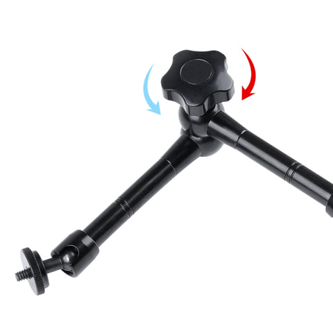 Magic Arm Dubbel 360° Kulled + Klämma - 11" - Aluminium - Kit