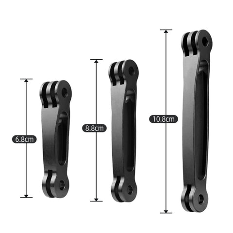 Joint Aluminum Extension Arm Grip Extenter for GoPro, Insta360, DJI and Other Action Cameras, Length: 8.8cm - Action King