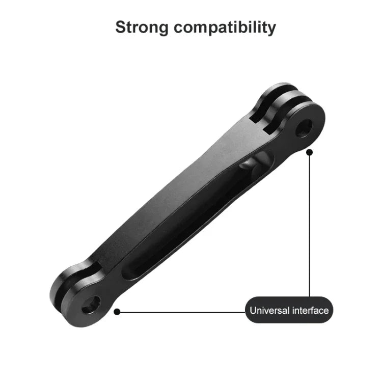 Joint Aluminum Extension Arm Grip Extenter for GoPro, Insta360, DJI and Other Action Cameras, Length: 8.8cm - Action King