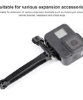 Joint Aluminum Extension Arm Grip Extenter for GoPro, Insta360, DJI and Other Action Cameras, Length: 8.8cm - Action King
