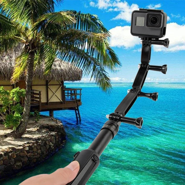 Joint Aluminum Extension Arm Grip Extenter for GoPro, Insta360, DJI and Other Action Cameras, Length: 8.8cm - Action King