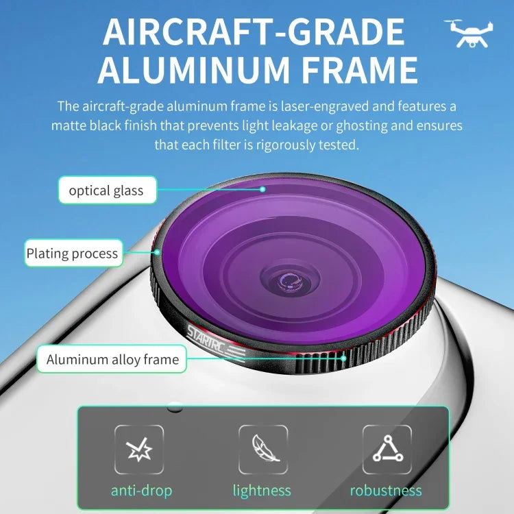 For Insta360 GO3S STARTRC 4 in 1 ND8 ND16 ND32 ND64 Camera Lens Filter - Action King