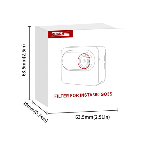For Insta360 GO 3S STARTRC MCUV Camera Lens Filter - Action King