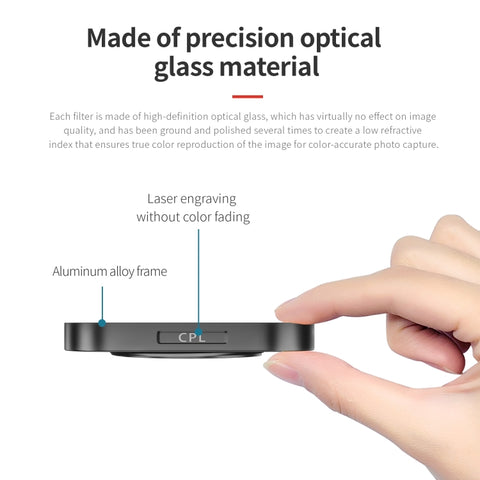 STARTRC 4 in 1 ND8 ND16 ND32 CPL Lens Filter for GoPro HERO13 Black /12 Black /11 Black /10 Black /9 Black - Action King