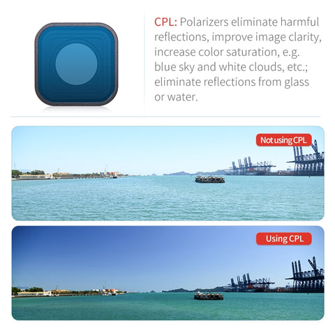 STARTRC 4 in 1 ND8 ND16 ND32 CPL Lens Filter for GoPro HERO13 Black /12 Black /11 Black /10 Black /9 Black - Action King