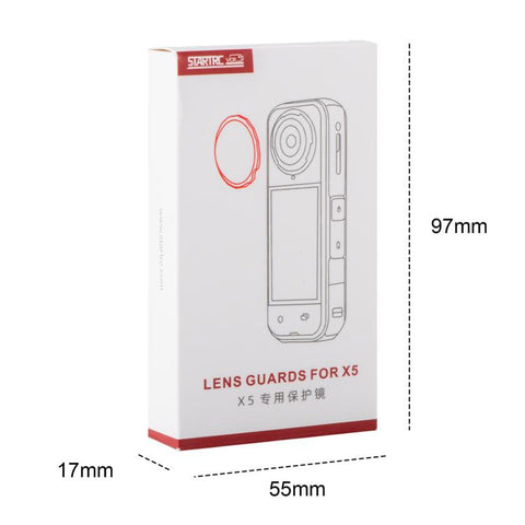 For Insta360 X5 STARTRC Slim Protective Lens Guad PC Lens Cover - Action King