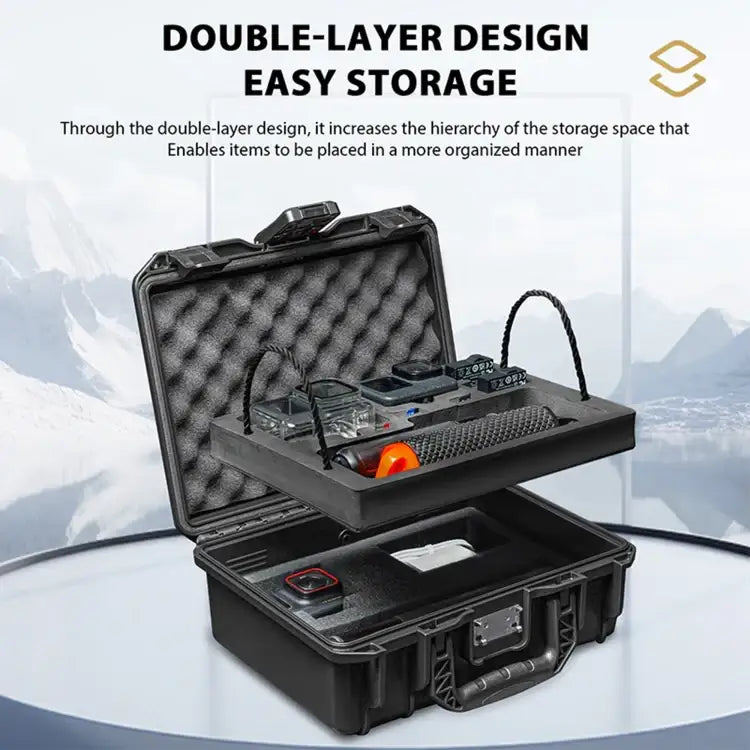 STARTRC DIY Combination Lock Waterproof EVA ABS Dual-layer Suitcase Storage Box - Action King