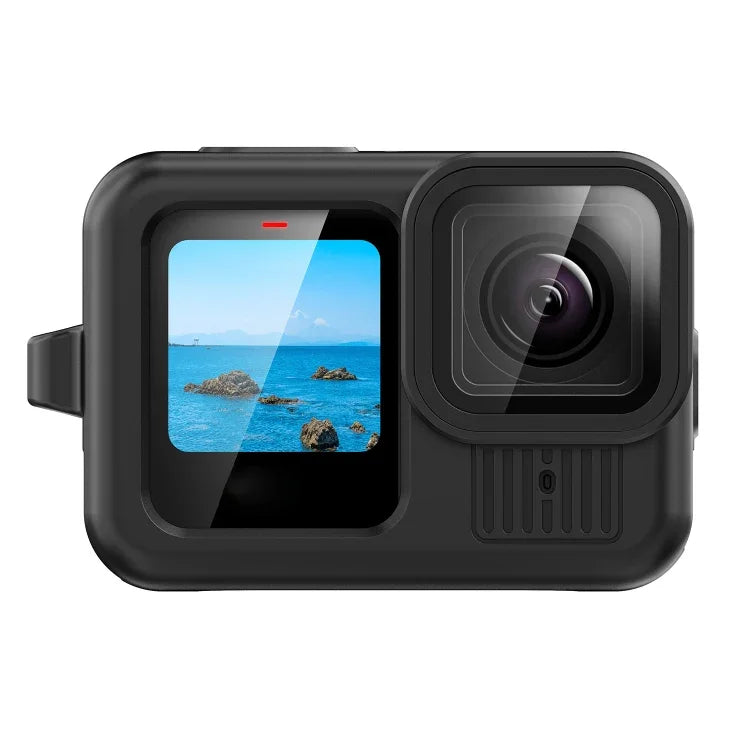 For GoPro HERO13 Black Silicone Protective Case Cover with Wrist Strap & Lens Cover - Action King