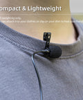 For Insta360 X4 Sunnylife Lavalier Clip Type-C Recording Microphone - Action King