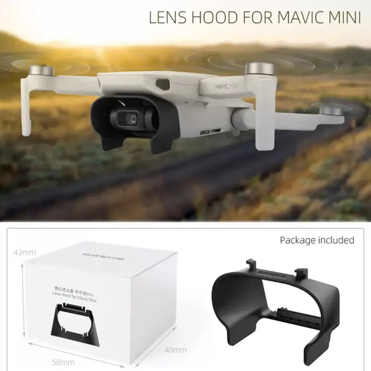 Sunnylife MM-Q9264 Camera Lens Sunshade Anti-glare Hood for DJI Mavic mini / Mini 4K / DJI Mini 2 SE - Action King