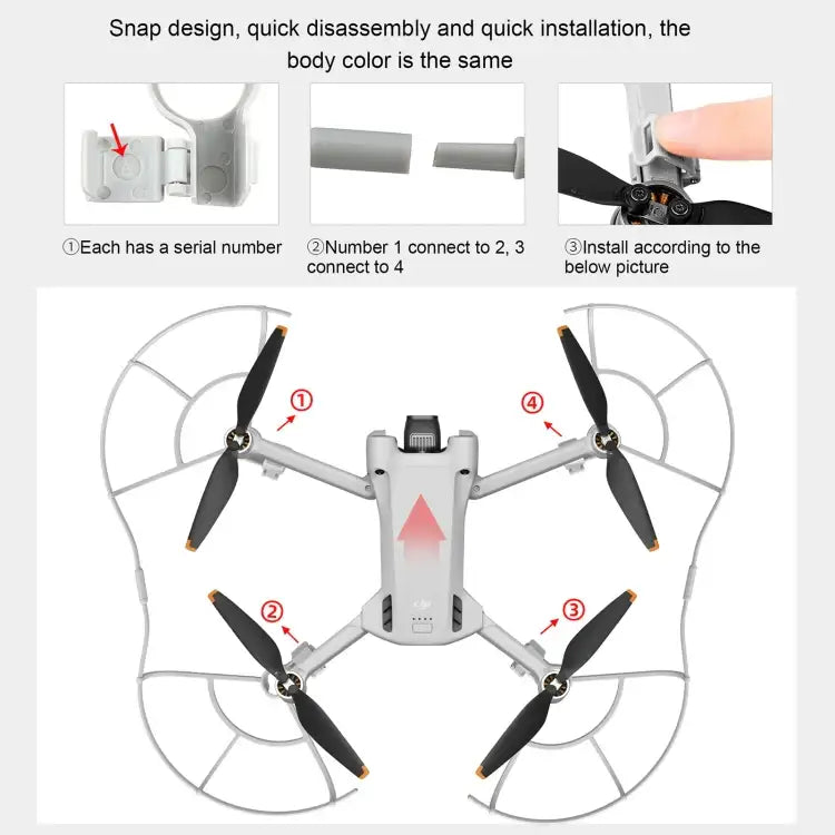 STARTRC Drone Propeller Protective Guard Anti-collision Ring for DJI Mini 3 Pro - Action King
