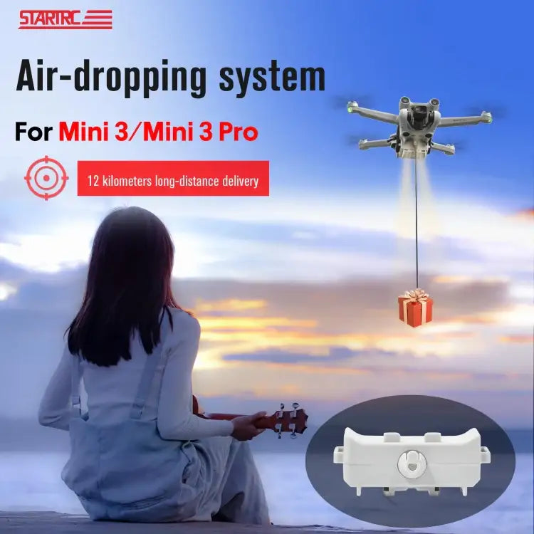 For DJI Mini 3 / Mini 3 Pro STARTRC Air-Dropping System Thrower Parabolic Bracket - Action King