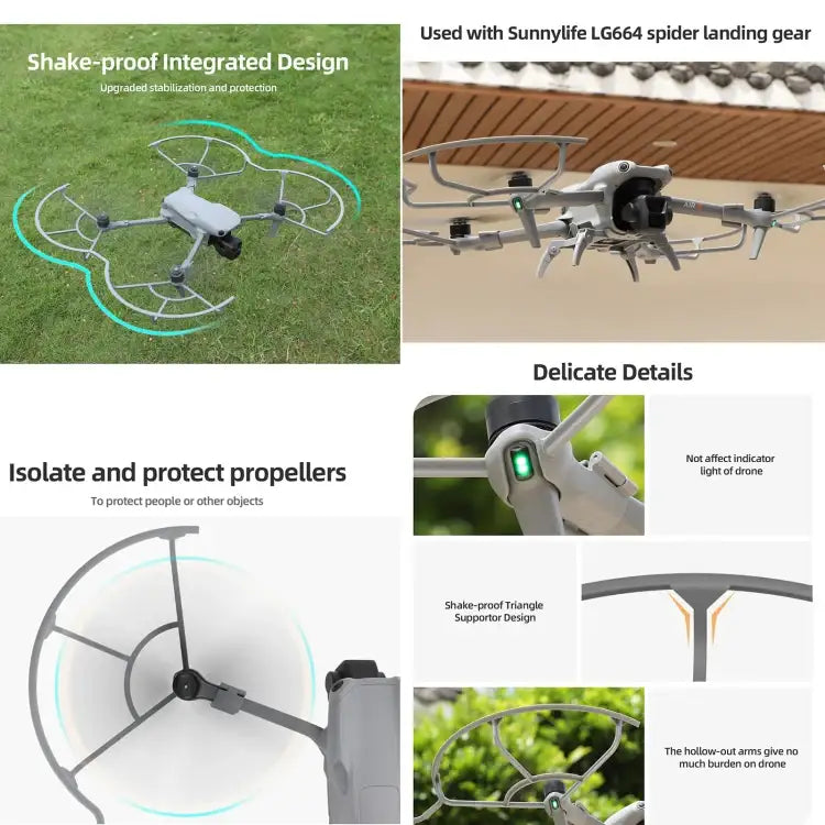 For DJI Air 3 Sunnylfe Drone Propeller Protective Guard Anti-collision Ring - Action King