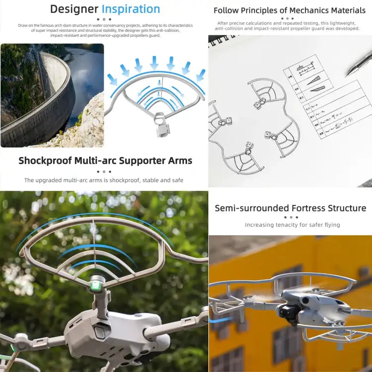 For DJI Mini 4 Pro Sunnylife N4P-KC712 Drone Propeller Protective Guard Anti-collision Ring - Action King