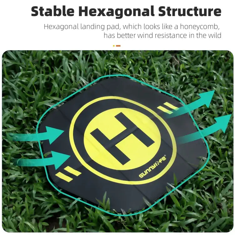 Sunnylife Drone Landing Pad 35cm Fast-Fold Double-Sided Leather Waterproof Helipad for DJI Neo / Avata 2 / Mini 4 Pro - Action King