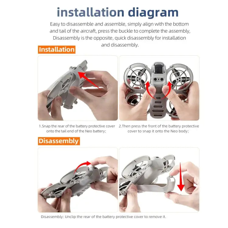 DJI Neo landningsställ för drönare: Optimal prestanda, extra skydd & stabilitet. DJI tillbehör/reservdel.