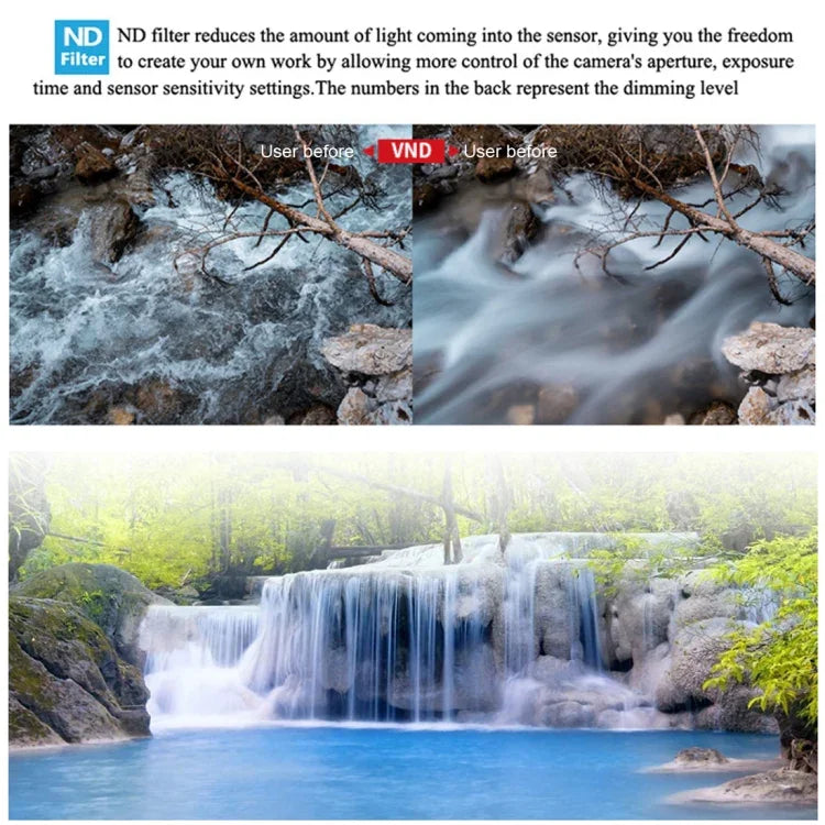 JSR Drone 3 in 1 Variable VND 2-5 Stop + VND 6-9 Stop + NIGHT Light Pollution Reduction Lens Filter for DJI MAVIC Air 2 - Action King