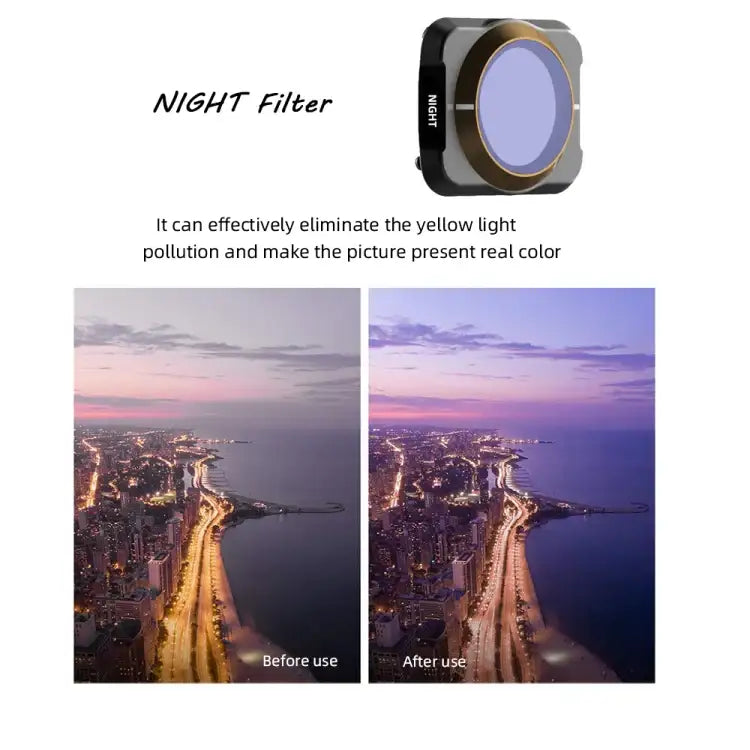 JSR Drone 8 in 1 UV+CPL+ND8+ND16+ND32+ND64+NIGHT+STAR Lens Filter for DJI MAVIC Air 2 - Action King