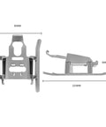 For DJI Mini 4 Pro STARTRC Folding Anti-fall Anti-dirt Heightened Landing Gear Training Rack - Action King
