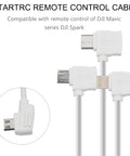 STARTRC 30cm Micro USB to Micro USB Converting Connector Data Cable for DJI Mavic Mini / Air, Shark Remote Controller - Action King